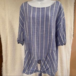 Como Vintage Chambray Shirt Size Large